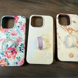 Loopy Case Pink and White iPhone Case with Stylish Design